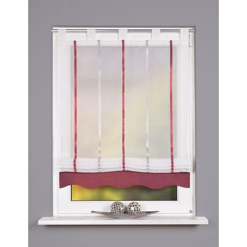 Raffrollo HEINE HOME Gr. 2, rot (bordeaux), B:100cm H:140cm, Raffrollos