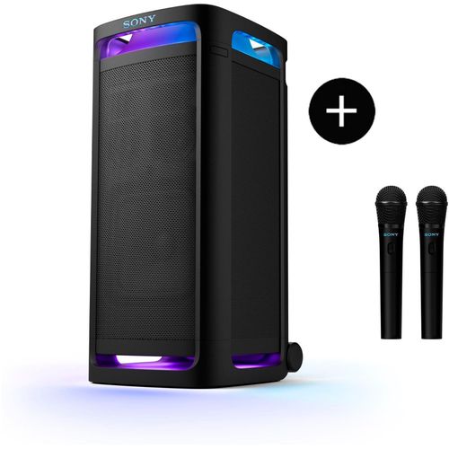 SONY Party-Lautsprecher "ULT Tower 9AC + ULT MIC1", schwarz, B:41cm H:91cm T:45,6cm, Lautsprecher