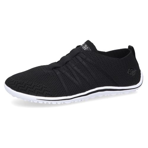 Barfußschuh DOCKERS BY GERLI, Damen, Gr. 39, schwarz-weiß (schwarz, weiß), Textil, sportlich, Schuhe, Schlupfschuh, Sneaker, Sommerschuh in lässiger Strick-Optik