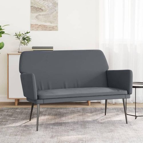 Sitzbank 108X79X79 Cm Samt | Farbe: Dunkelgrau