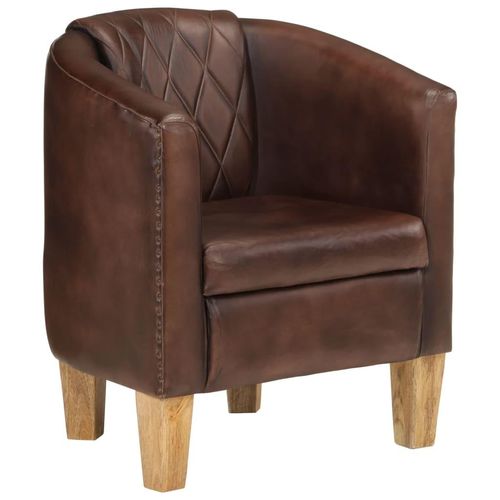 Clubsessel Echtleder | Farbe: Dunkelbraun
