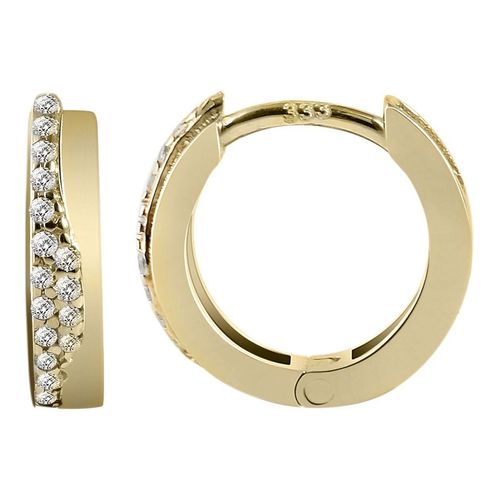 Paar Creolen ADELIA´S, gold, Ohrringe, Damen, Damen, Gelbgold 333