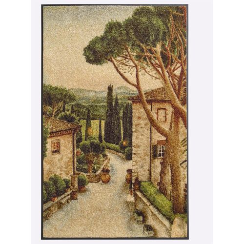 Fußmatte Gr. 5, grün (grün, natur), B:60cm H:7mm L:180cm, Polyamid, Kunstfaser, Teppiche