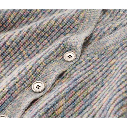 Tchibo - Kinder-Strickjacke mit Wolle - Mädchen - Gr. 158/164 - mehrfarbig