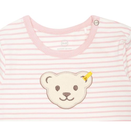 Steiff Baby-Strampler - Damen - Gr. 86 - rosa/gestreift