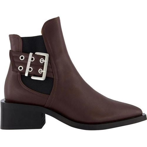 GANNI Stiefel - Dames Chunky Buckle Chelsea Bruin - Gr. 38 (EU) - in Braun - für Damen Image