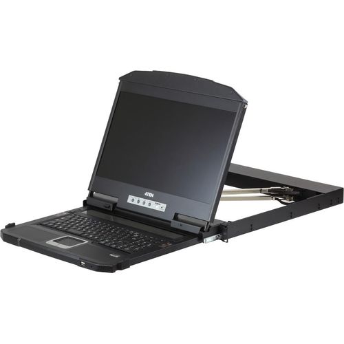 ATEN CL3800NW KVM-Konsole USB HDMI DVI VGA Dual Rail, US-Layout