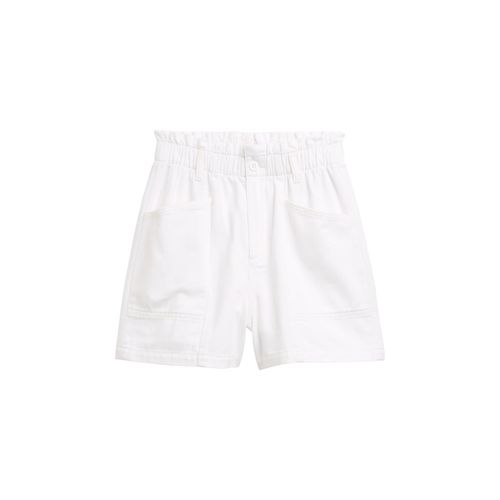TOM TAILOR DENIM Damen TTLINOU WIDE Jeans Shorts, weiß, Uni, Gr. L