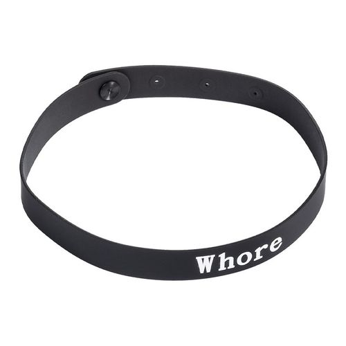 Halsband mit Aufschrift WHORE
