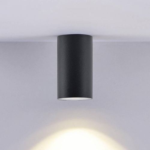 Downlight CAN, schwarz, IP44, Ø 6 cm, Metall, GU10