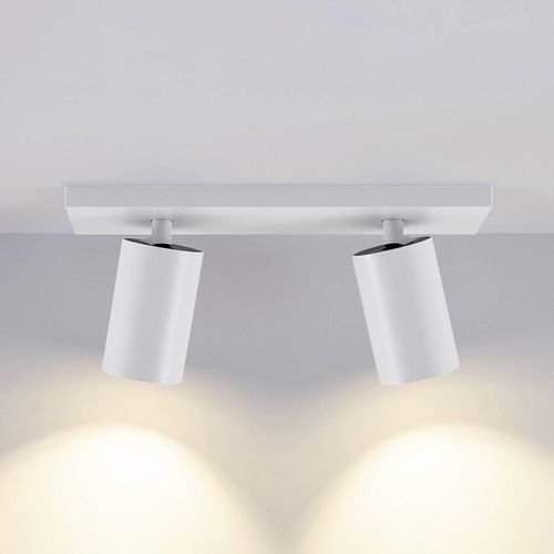 Deckenspot CAN TILT, weiß, 31 x 9 cm, 2-flammig, Metall GU10