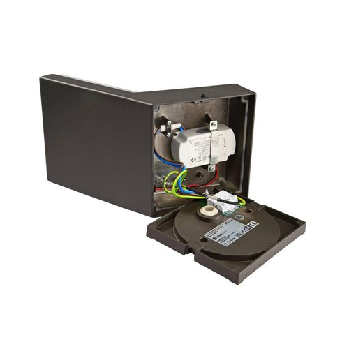LED-Außenwandleuchte Tucanae, grau, Höhe 22 cm, IP65, Metall