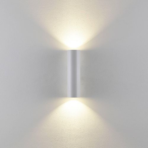Wandleuchte CAN, weiß, 2-flg, Höhe 22 cm, Metall, GU10