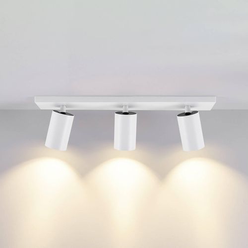 Deckenspot CAN TILT, weiß, 48 x 9 cm, 3-flammig, Metall GU10