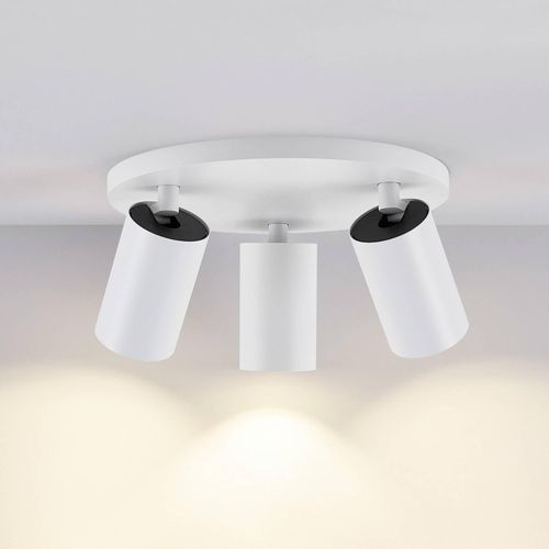 Deckenspot CAN TILT, weiß, Ø 23 cm, 3-flammig, Metall, GU10