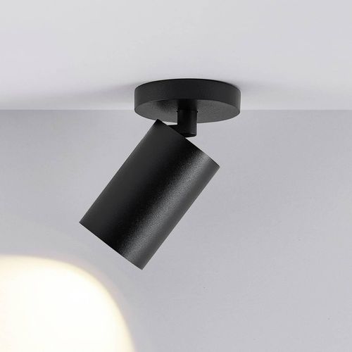 Deckenspot CAN TILT, schwarz, Ø 8 cm, 1-flammig, Metall GU10