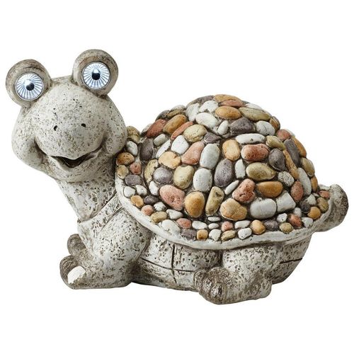 Xxxl Solarleuchte , Mehrfarbig , Stein , 50 mm , Tierform , kaltweiß , 41x26.5x30 cm , RoHS , Lampen & Leuchten, Außenbeleuchtung, Solarleuchten