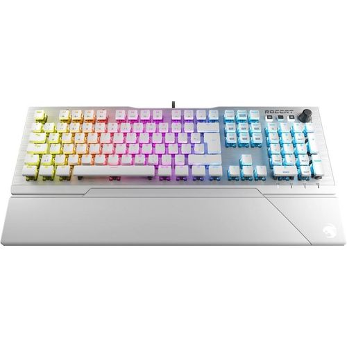 ROCCAT Gaming-Tastatur ""Vulcan 122 AIMO", mechanische, taktile Tasten", weiß, B:46,2cm H:3,2cm T:23,5cm, Tastaturen, Multimediatasten