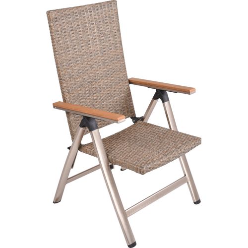 Gartensessel Hochlehner FLORENCE Gestell Aluminium Farbe Champagner