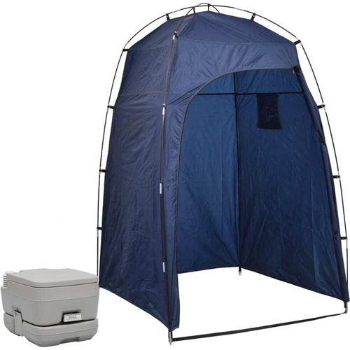 Prolenta Premium - Tragbare Campingtoilette mit Zelt 10+10 L
