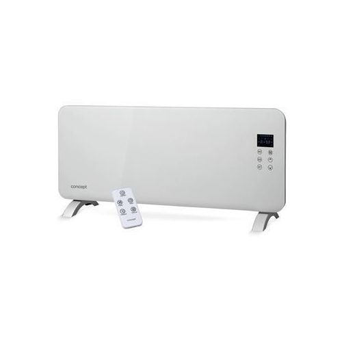 Concept KS4000, Fan electric space heater, IP24, Innenraum, Flur, Wand, Weiß, Glas