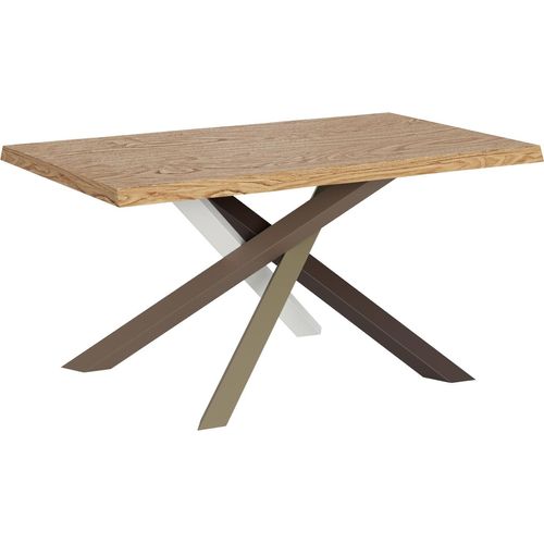 Fester Tisch 90x160 cm Versalux entrindete Eichenbeine 4/C