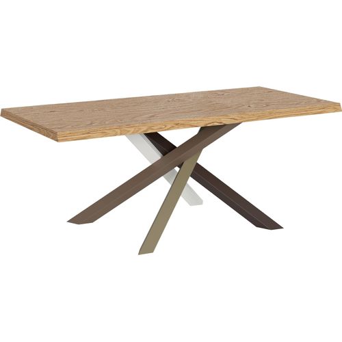 Fester Tisch 90x180 cm Versalux entrindete Eichenbeine 4/C