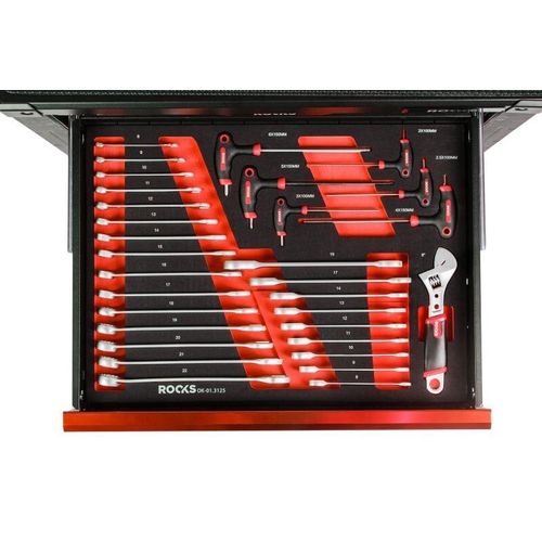 ROOKS Werkzeugset OK-01.3125 Werkzeugsatz,Steckschlüsselsatz,Werkzeug Set,Werkzeug Kit