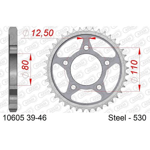AFAM Kettenrad 10605-42