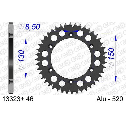 AFAM Kettenrad 13323+46