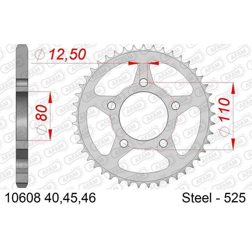 AFAM Kettenrad 10608-40