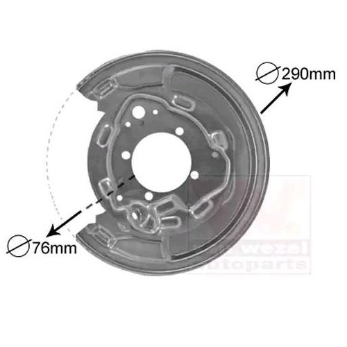 VAN WEZEL Ankerblech TOYOTA 5307373 4650405010