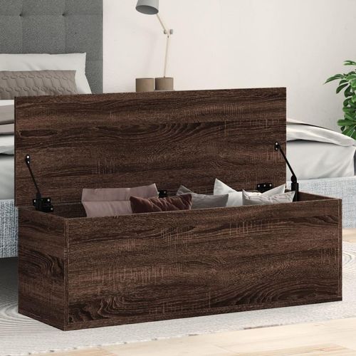 Truhe Braun Eichen-Optik 102X35X35 Cm Holzwerkstoff