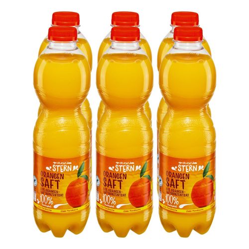 Fruchtstern Orangensaft 1 Liter, 6er Pack