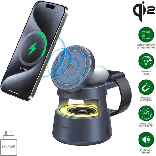 4Smarts Qi2 Ladestation Aura Sound