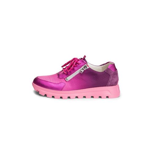 bunter Sneaker Echt Leder & Textil pink