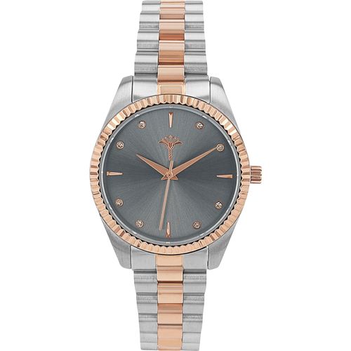 Quarzuhr JOOP, silberfarben, roségoldfarben, Armbanduhren, Damen, Armbanduhr, Damenuhr, Edelstahlarmband, analog, Zirkonia (synth.)