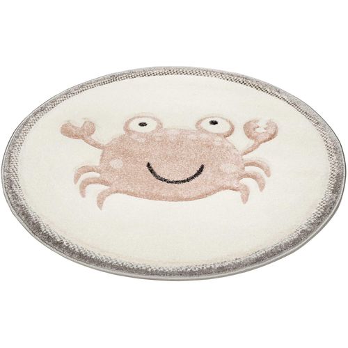 Esprit Kinderteppich »Crab ESP-21074«, rund, 13 mm Höhe, Rundteppich mit Krabben Motiv