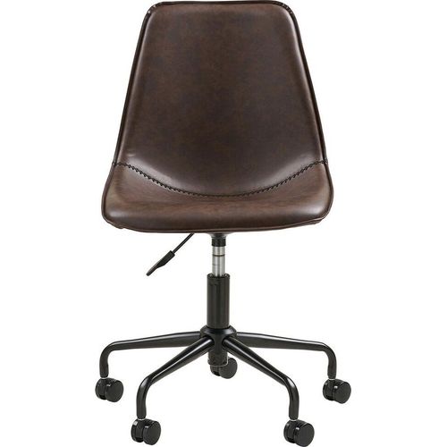 Bürostuhl Braun Kunstleder Drehbar - 56x48x83,5-93cm - Monaco