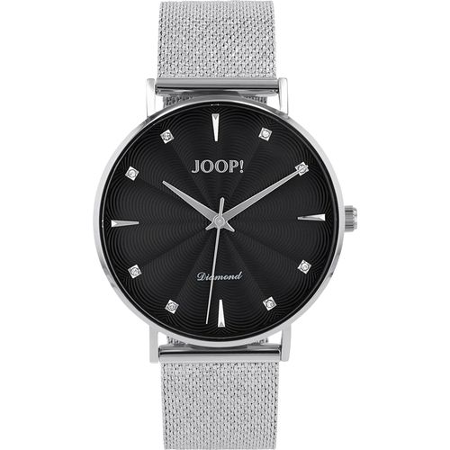 Quarzuhr JOOP, silberfarben, Armbanduhren, Damen, Armbanduhr, Damenuhr, Edelstahlarmband, analog, Diamant