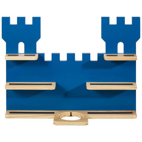 Ben'n'jen Regal , Blau, Natur , Holz , Kiefer , massiv , Abstraktes , 5 Fächer , 56x43x15 cm , FSC , Typenauswahl, Toniebox und tonies®-Figuren