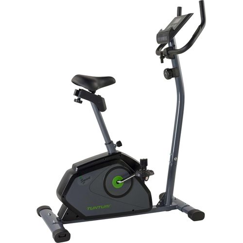 Tunturi Cardio Fit B40 Heimtrainer Fahrrad / Fitnessfahrrad / Hometrainer Fahrrad Trainer mit niedrigem Einstieg + LCD-Bildschirmanzeige und Tablethalterung - Schwarz