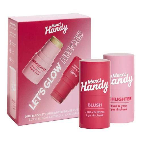 Merci Handy - Let's Glow Heroes Kit - Highlighter + Rouge - let's Glow Heroes Kit