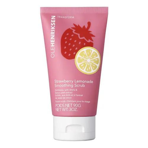 Olehenriksen - Strawberry Smoothing Scrub - Gesichtspeeling Mit Aha - transform Strawberry Lemonade Scrub