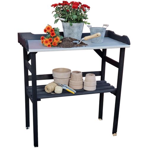 Pflanztisch PROMADINO, grau (anthrazit), B:78cm H:82cm T:38cm, Tische, BxTxH: 78x38x82 cm