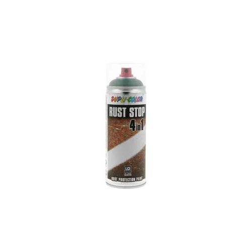 Dupli-Color Rostschutzspray 4in1 Rust Stop 400 ml, Grundierung, Farbspray, Moosgrün RAL 6005