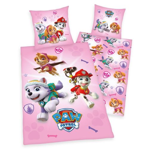 Paw Patrol Bettwäsche Größe 80x80 + 135x200 cm