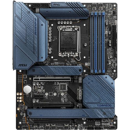 MSI MAG Z690 TORPEDO - Motherboard - ATX - LGA1700-Sockel - Z690 Chipsatz - USB-C Gen2, USB 3.2 Gen 1, USB 3.2 Gen 2, USB-C Gen 2x2 - 2.5 Gigabit LAN - Onboard-Grafik (CPU erforderlich)