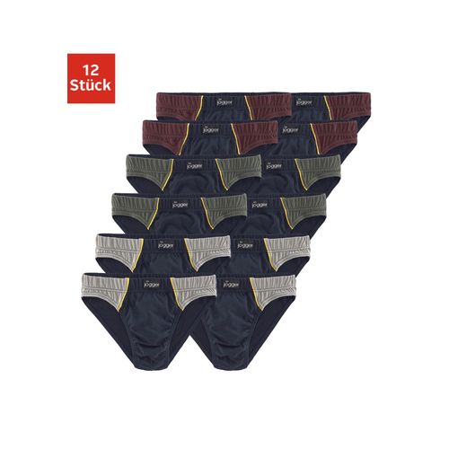 Slip LE JOGGER, Herren, Gr. 4, blau (marine), Jersey, Obermaterial: 100% Baumwolle, unifarben, körpernah, Unterhosen, mit Farbhighlights