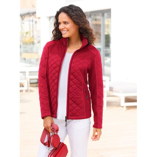 Fleecejacke CASUAL LOOKS, Damen, Gr. 40, rot, 100% Polyester, unifarben, Langarm, Jacken